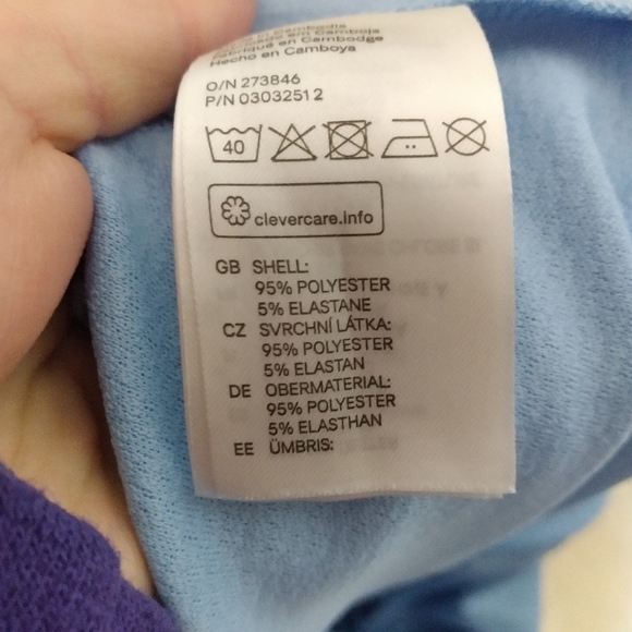 H&M Divided Light Blue Textured Knit Scoop Neck Sleeveless Skater Dress Size 6 - Picture 9 of 9